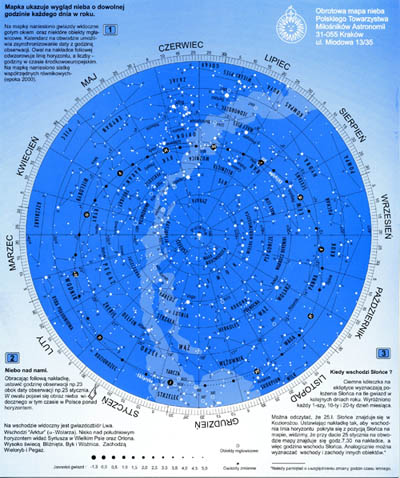 Obrotowa Mapa Nieba - autor: Paweł Matys